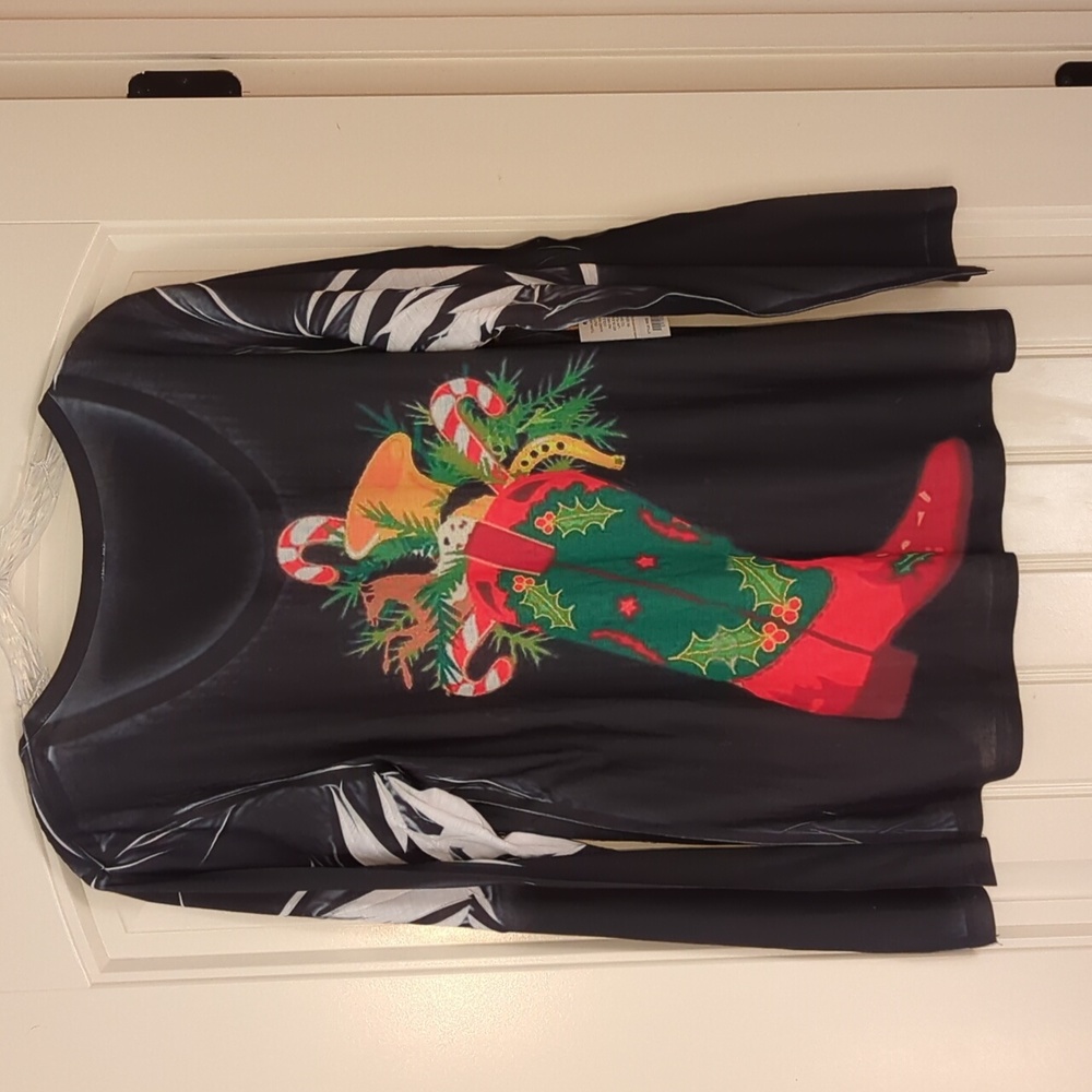 Bandera Sequined Holiday Shirt - Picture 2 of 9